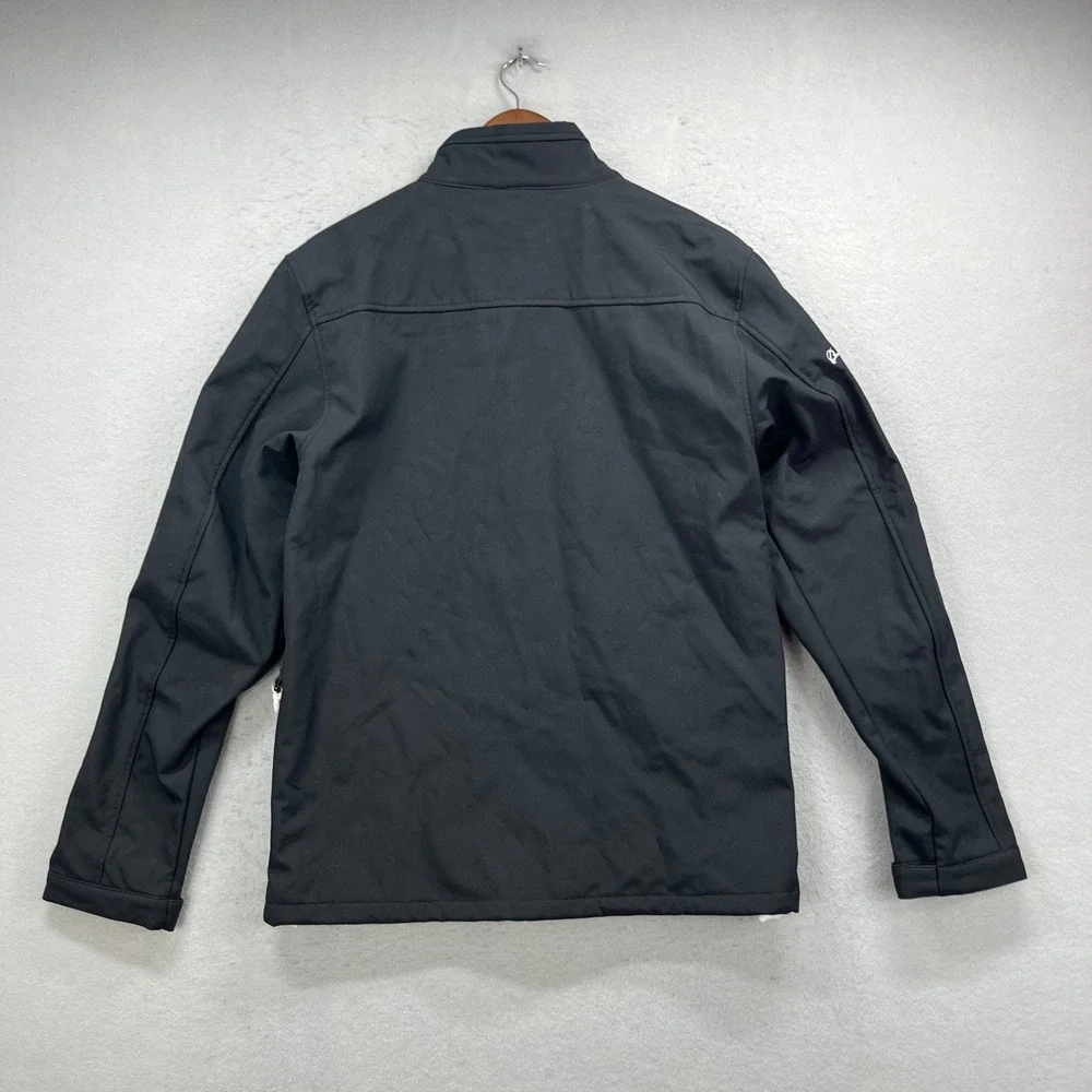 Boeing MFE Clique Softshell Jacket Mens S Black Logo Full Zip Fleece Lined Work